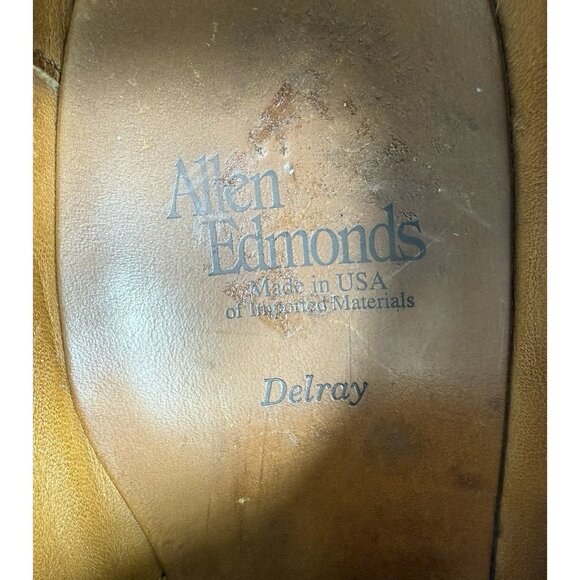 Allen Edmonds Mens Delray Split Toe Blucher Derby Dress Shoes Size 8.5 D Black - Picture 8 of 10